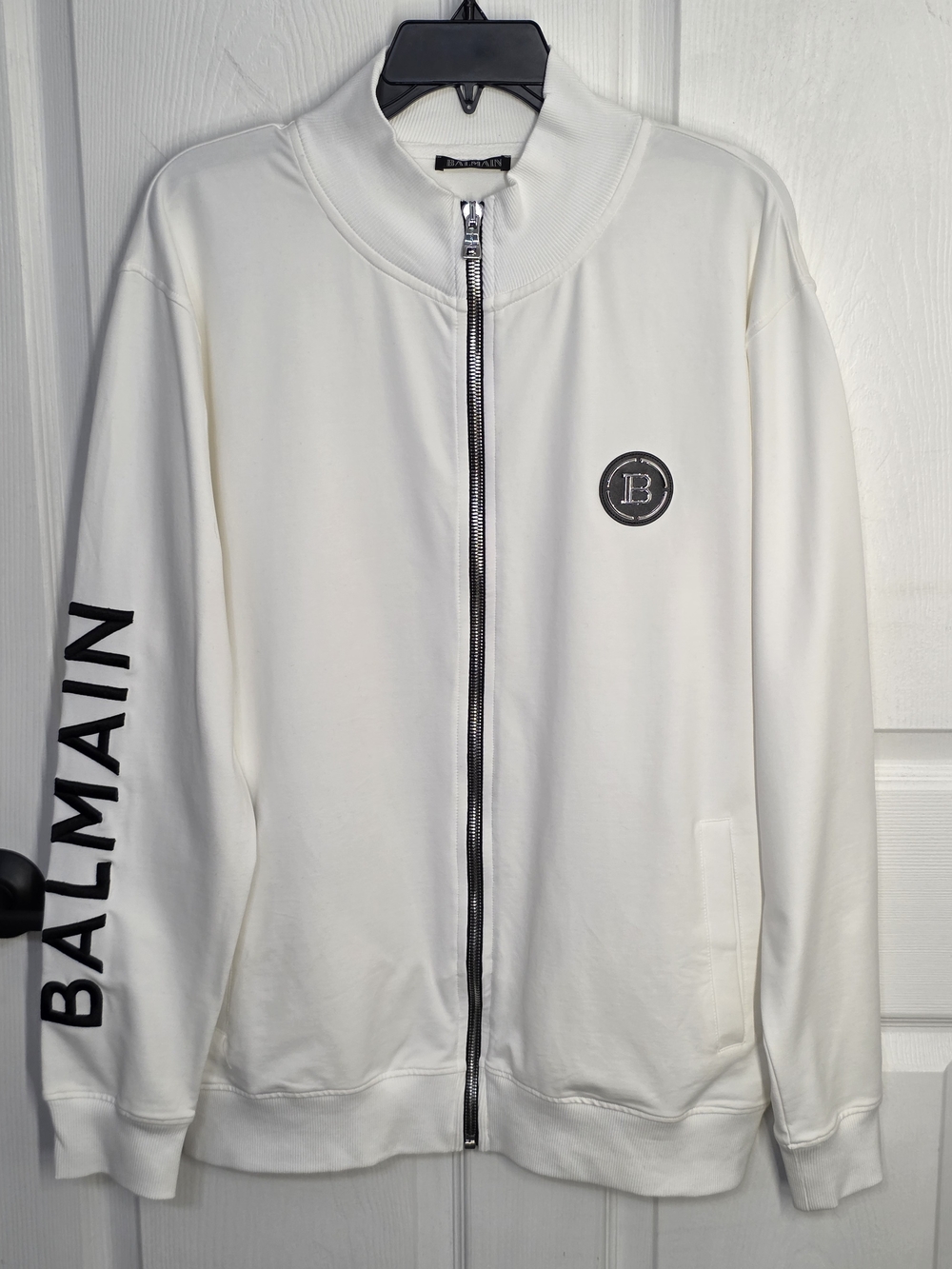 Balmain Zip-Up Logo Track Jacket